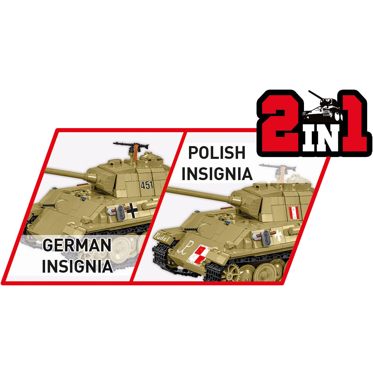 COBI PanzerKampfWagen V PANTHER Ausf. Tanque G 