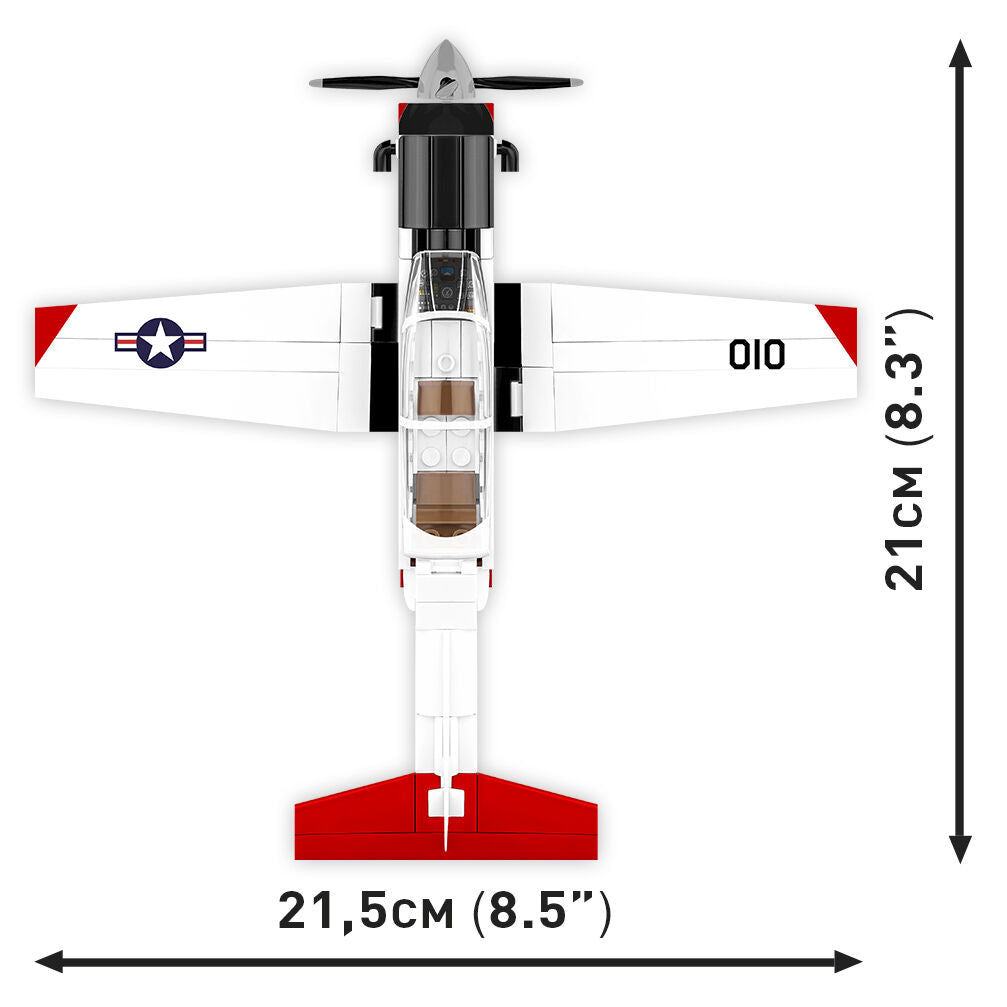 COBI Beechcraft T-6 Texan II Turboprop Red/White: Set #26625