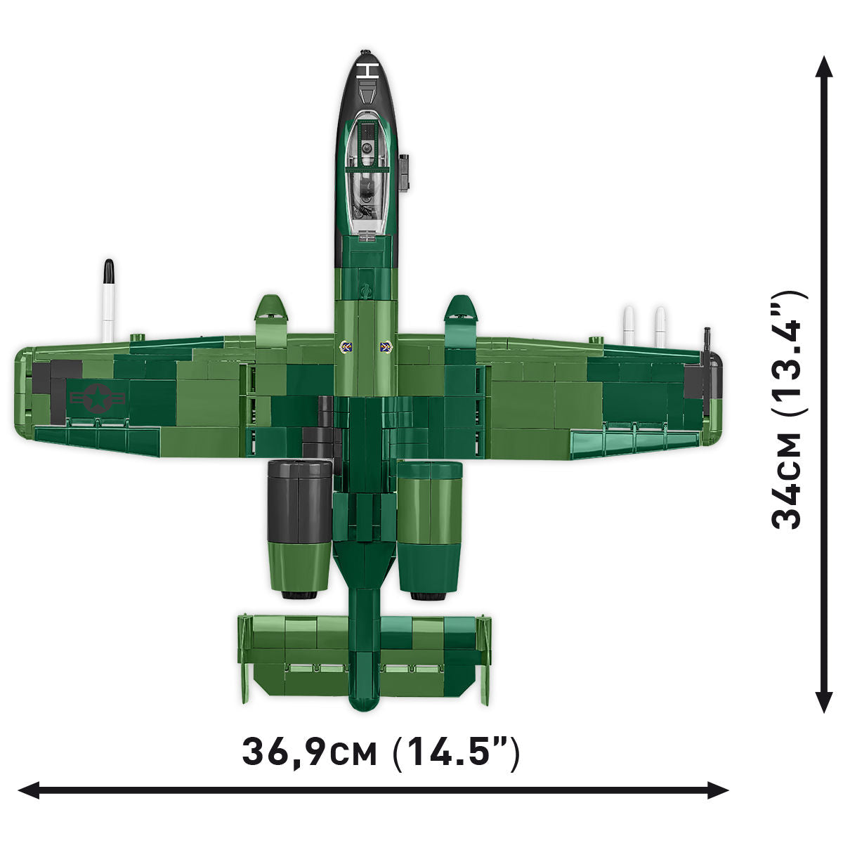 Avión de ataque COBI A-10 Thunderbolt II Warthog: Conjunto n.° 5856