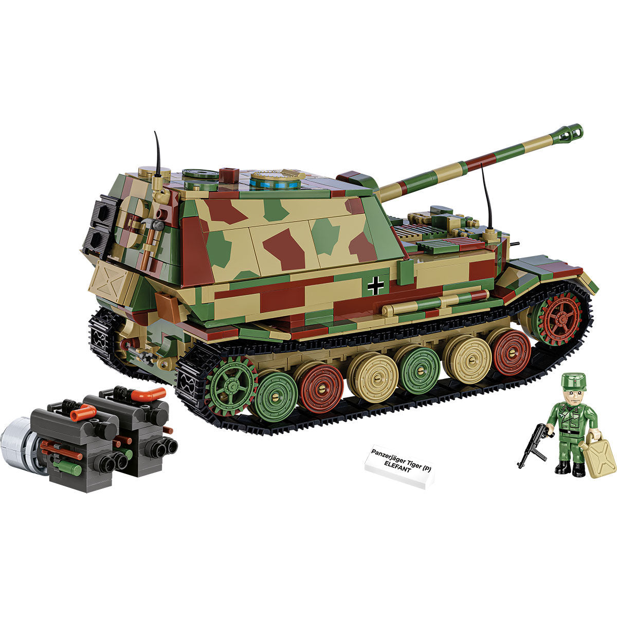 COBI PanzerJager Tiger (P) Elefant Tank Destroyer: Set n.° 2582