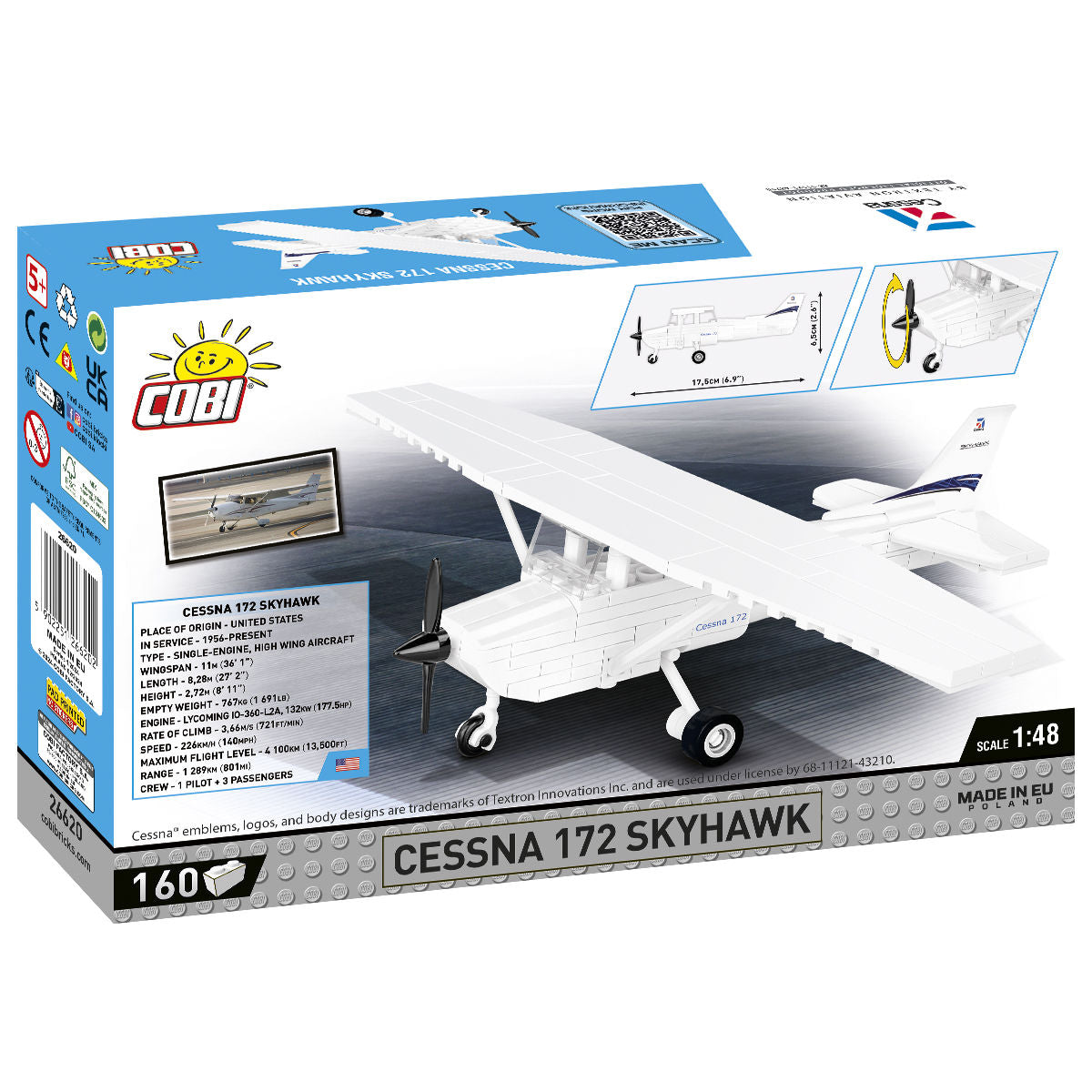 COBI Aereo Cessna 172 Skyhawk (bianco): Set #26620