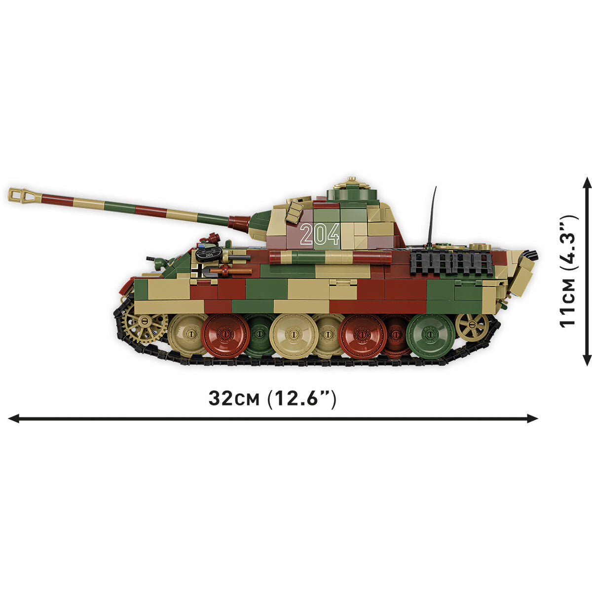 COBI Pz.Kpfw. V PANTHER Ausf. Un tanque: Conjunto #2654